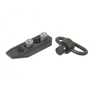 Quick Detachable Sling Mount w/swivel (METAL) for Key-Mod handguard - Black (BD90)